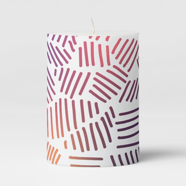 Monster & han drown patterns brand kit pillar candle (Front)