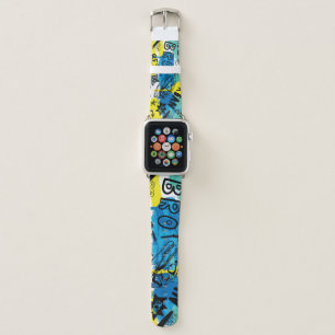 Monster Hand Drawn Kids Pattern Apple Watch Band
