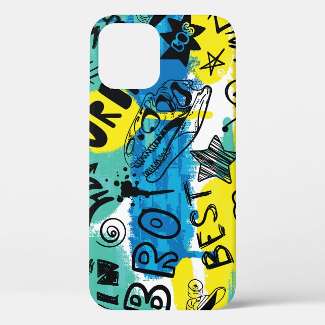 Monster Hand Drawn Kids Pattern Case-Mate iPhone Case (Back)