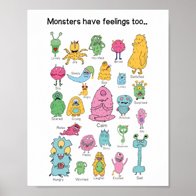 Monster have feeling poster (Front)