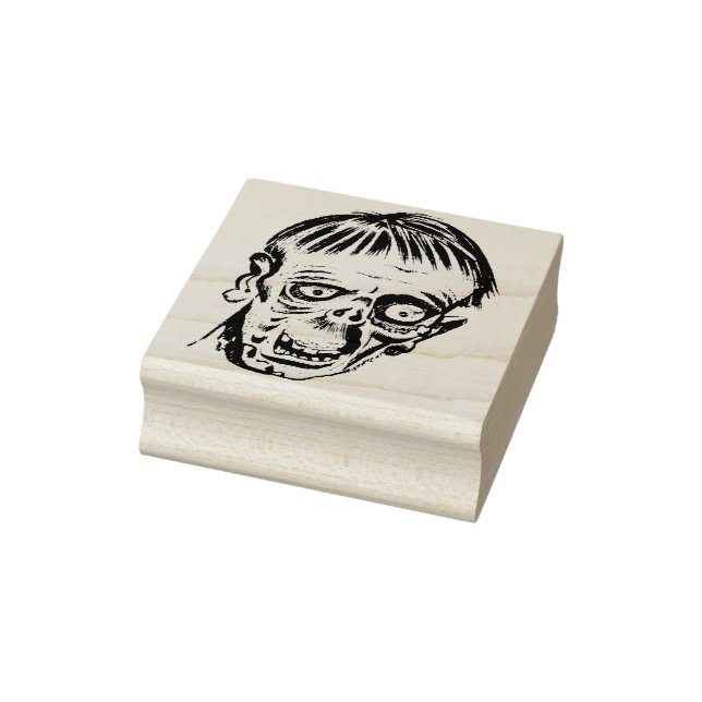 Monster head illustration art stamp (Stamp)