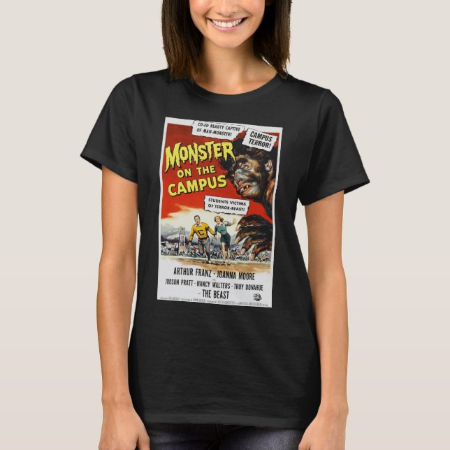 Monster,  horror movie vintage poster T-Shirt (Front)