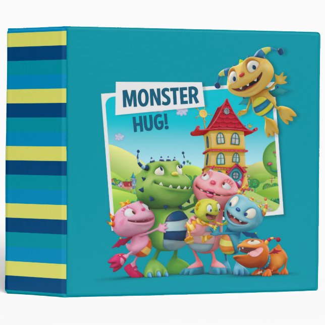 Monster Hugs 3 Ring Binder (Front/Spine)