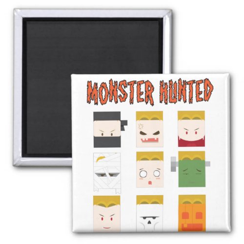 Monster Hunted _ The Boxman Series of monsters Magnet