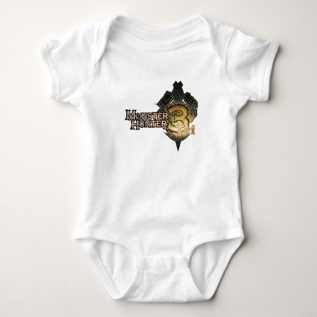 Monster Hunter Tri logo Baby Bodysuit (Front)