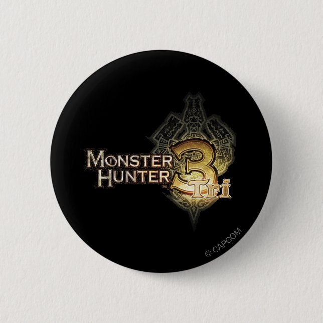Monster Hunter Tri logo Pinback Button (Front)