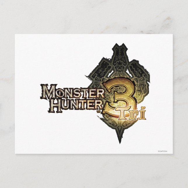 Monster Hunter Tri logo Postcard (Front)