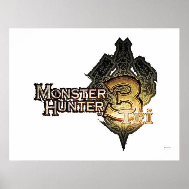 Monster Hunter Tri logo Poster (Front)
