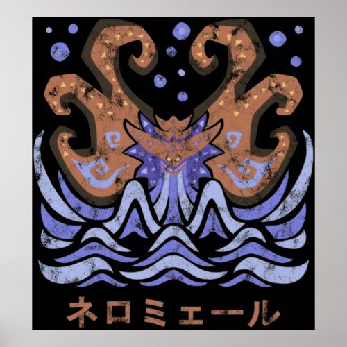 Monster Hunter World Iceborne Namielle Kanji Ico Poster