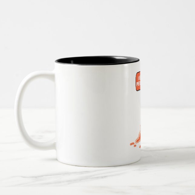 monster, i eat people Two-Tone coffee mug (Left)