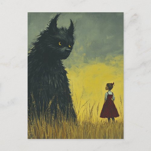 Monster in a Wheat Field Postcard