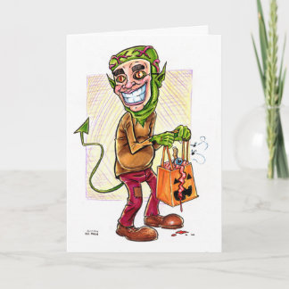 Monster in Disguise Trick or Treater Halloween Card