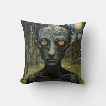 Monster In The Forest Throw Pillow by NhanNgo at Zazzle