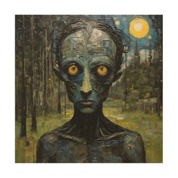 Monster In The Forest Wood Wall Art by NhanNgo at Zazzle