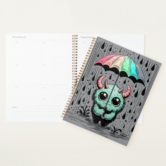 Monster in the Rain Planner (Display)