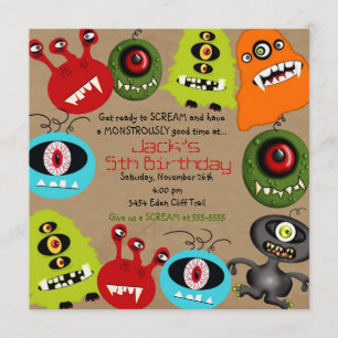 Monster  Invitations