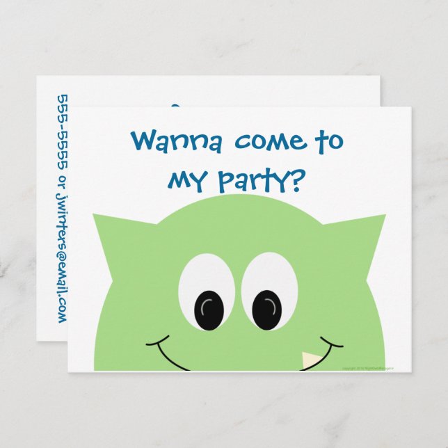 Monster Invite 4.25x5.25 (Front/Back)