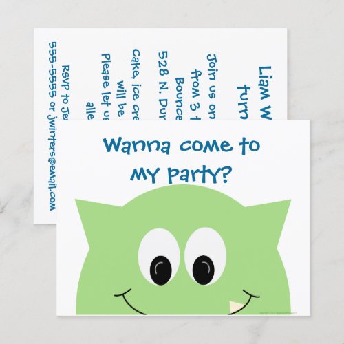 Monster Invite 4.25x5.25