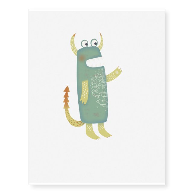 Monster Jack Temporary Tattoos (Front)