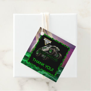 Monster Jam - Alien Invasion Birthday Favor Tags