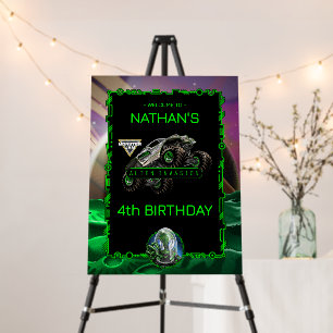 Monster Jam - Alien Invasion Birthday Foam Board