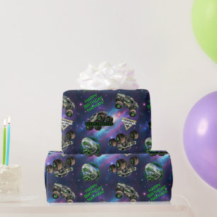 Monster Jam - Alien Invasion Birthday Wrapping Paper