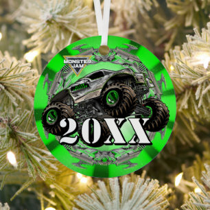 Monster Jam Alien Invasion Metal Ornament
