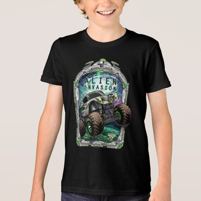 Monster Jam Alien Invasion Tri-Blend Shirt (Front)