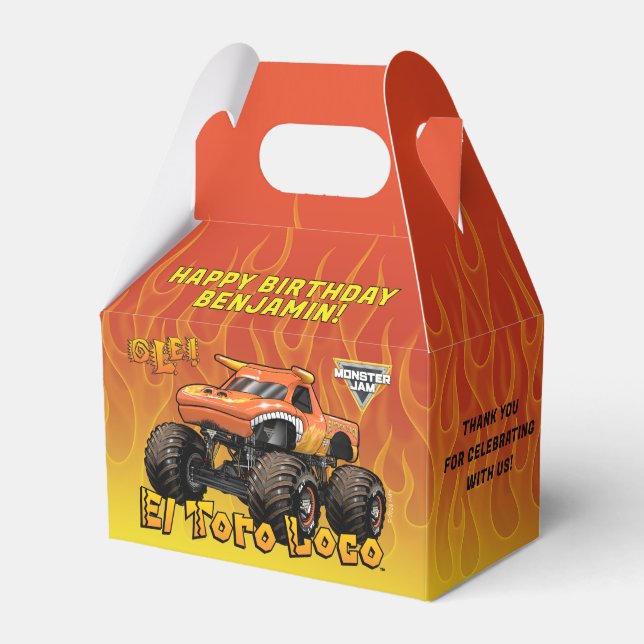 Monster Jam - El Toro Loco Birthday Favor Boxes (Front Side)