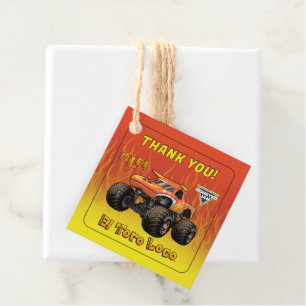 Monster Jam - El Toro Loco Birthday Favor Tags