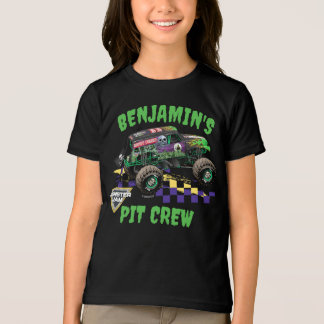 Monster Jam Grave Digger Birthday Pit Crew Tri-Blend Shirt