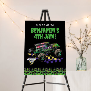 Monster Jam Grave Digger Birthday Welcome Foam Board