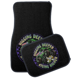Monster Jam Grave Digger Car Floor Mat