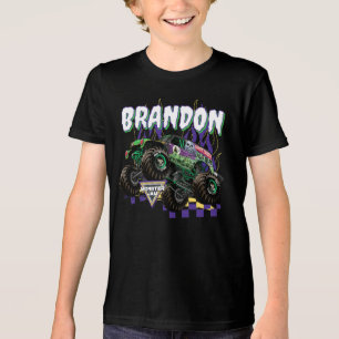 Monster Jam Grave Digger - Personalized Tri-Blend Shirt