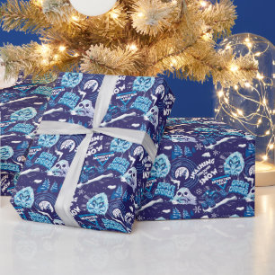 Monster Jam Grave Digger Smashing Through the Snow Wrapping Paper