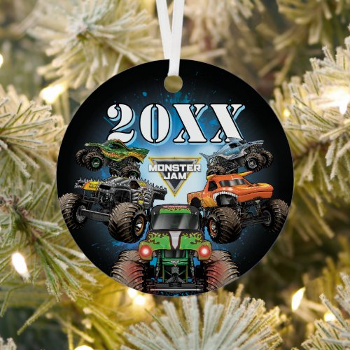Monster Jam Group Metal Ornament