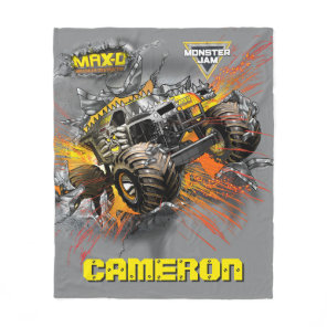 Monster Jam Max-D - Personalized Fleece Blanket