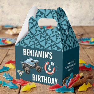 Monster Jam Megalodon Birthday Favor Boxes
