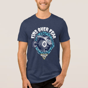 Monster Jam Megalodon - Fins Over Fear Tri-Blend Shirt