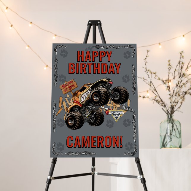 Monster Jam - Monster Mutt Birthday Foam Board (In Situ (Stand))