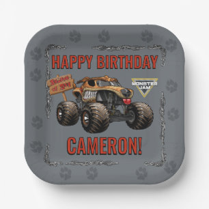 Monster Jam - Monster Mutt Birthday Paper Plates