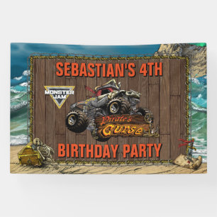 Monster Jam - Pirate's Curse Birthday Banner
