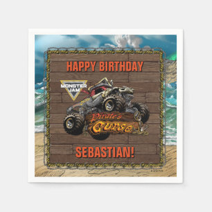 Monster Jam - Pirate's Curse Birthday Napkins