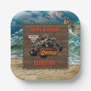 Monster Jam - Pirate's Curse Birthday Paper Plates