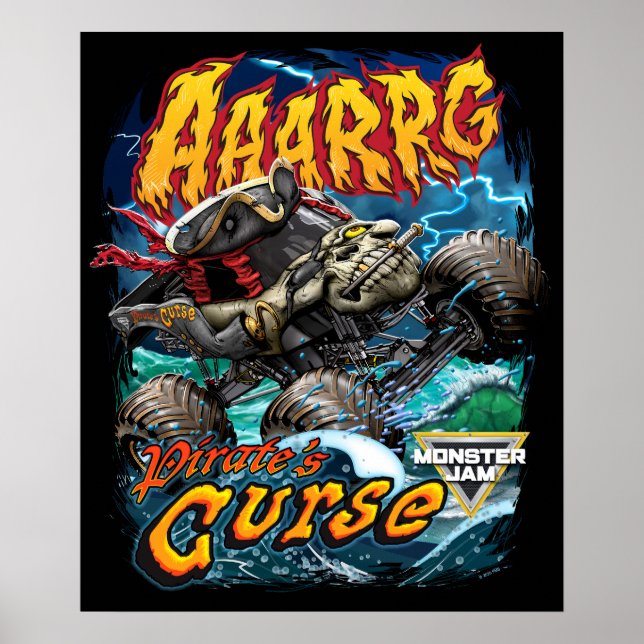 Monster Jam Pirate's Curse Poster (Front)