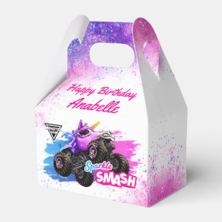 Monster Jam - Sparkle Smash Birthday Favor Boxes