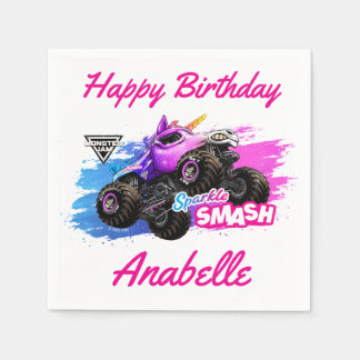 Monster Jam - Sparkle Smash Birthday Napkins