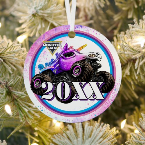 Monster Jam Sparkle Smash Metal Ornament