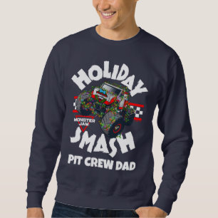 Monster Jam Stunt Truck "Holiday Smash" Lights Sweatshirt