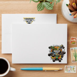 Monster Jam Trucks Birthday Envelope
